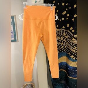 Beyond Yoga High-Waist Leggings in Bright Orange